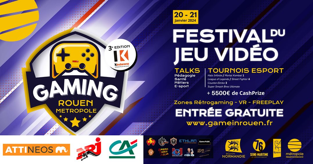 Affiche Gaming Rouen 2024