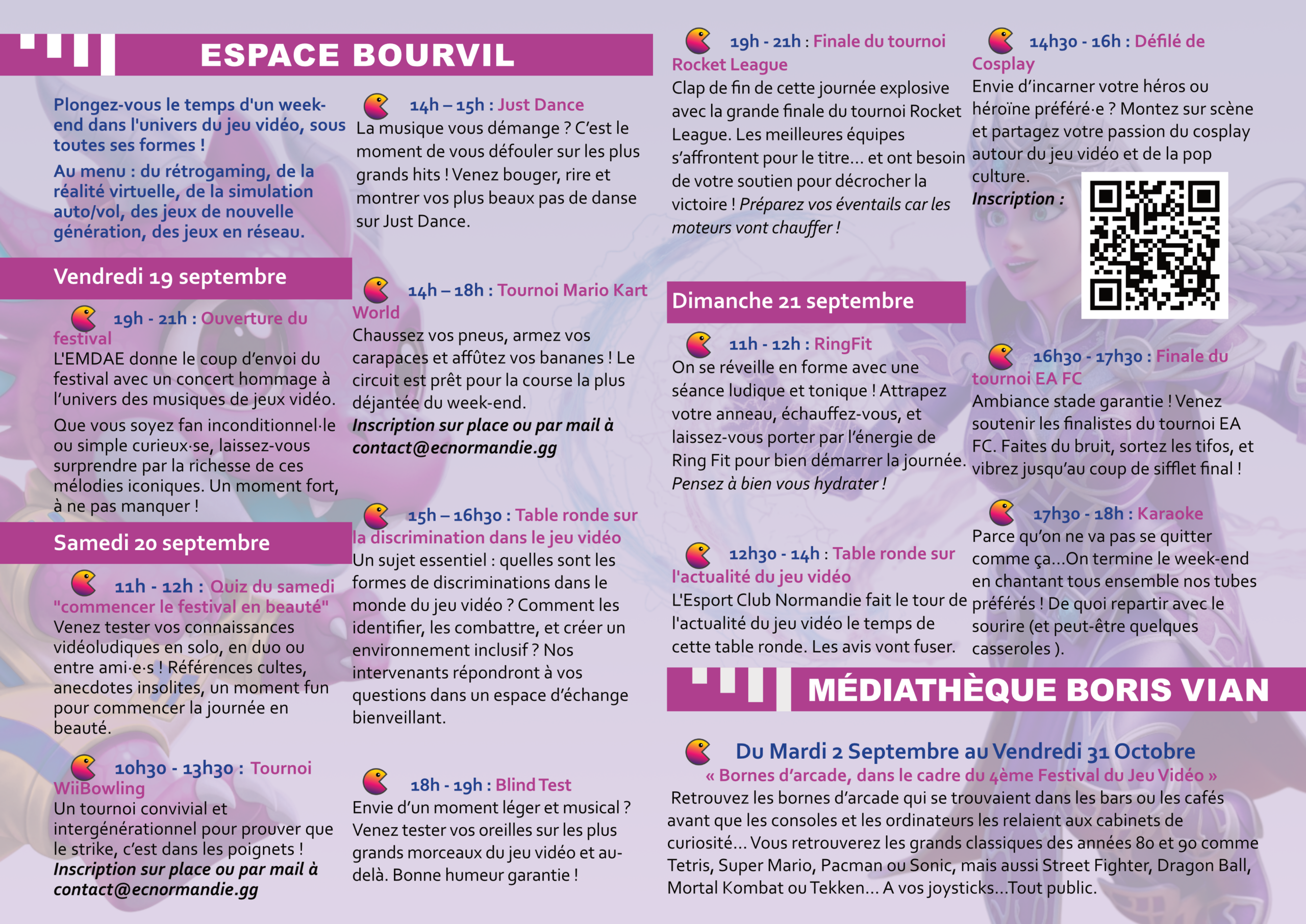 Flyer Festival du Jeu Vidéo de Caudebec-lès-Elbeuf 2025