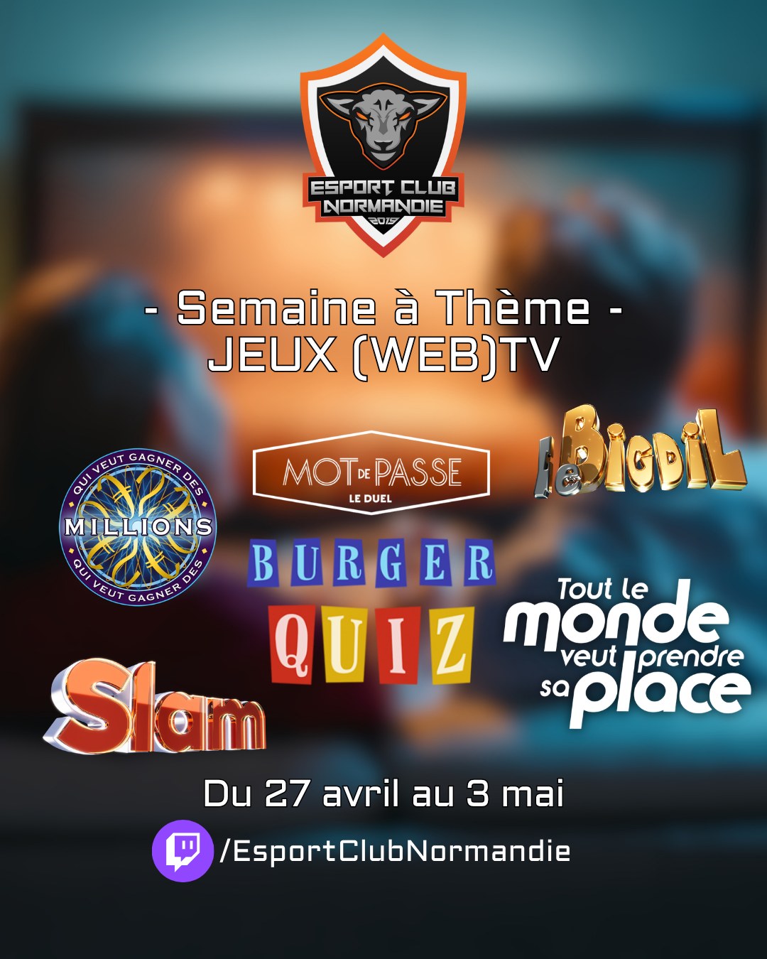 Semaine à thème WebTV spéciale Jeux TV