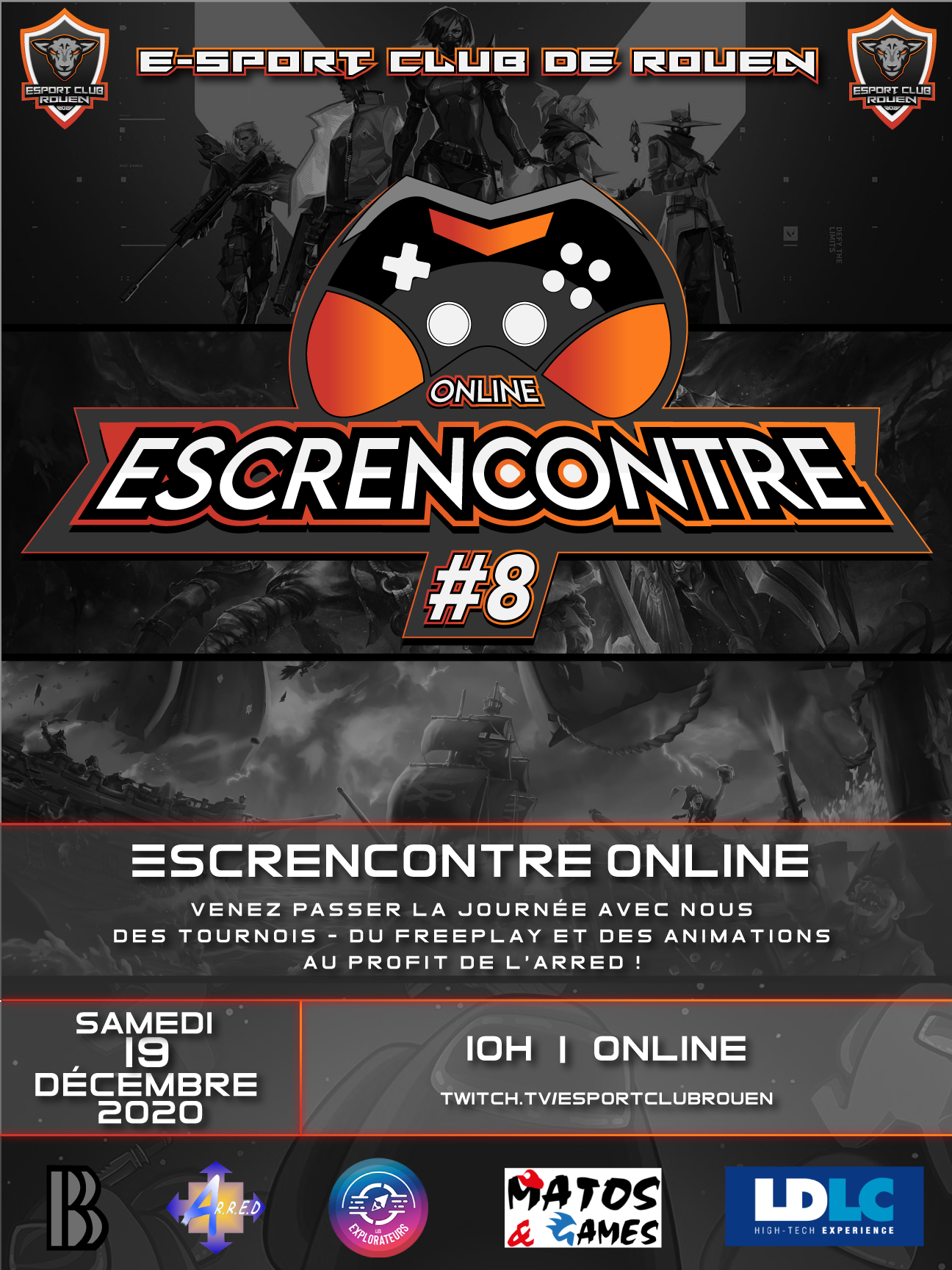 Affiche ESCRencontre Online #8