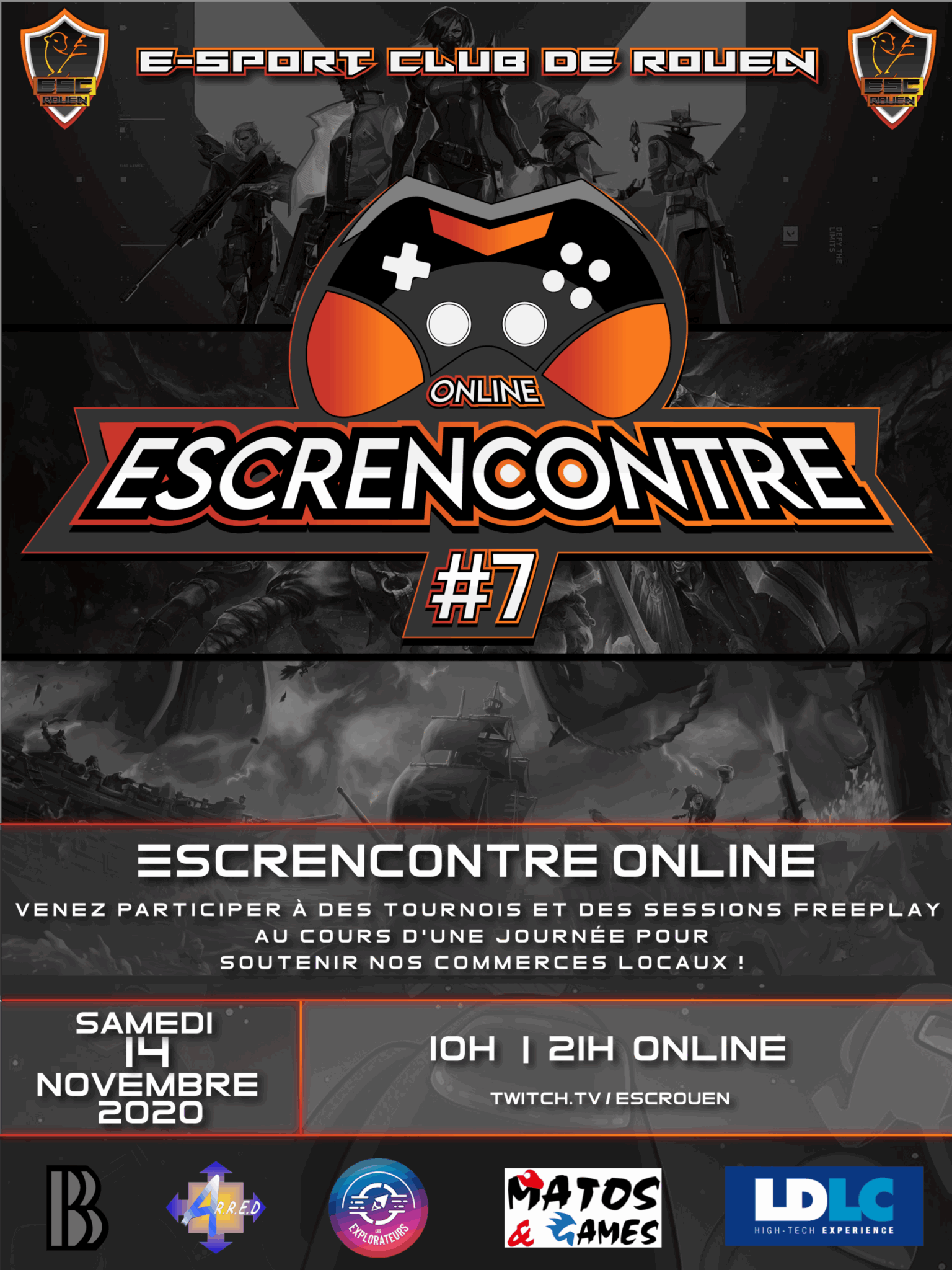 Affiche ESCRencontre Online #7